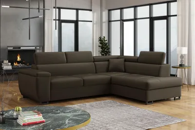 Produktbild von Chilly Monaco Ecksofa L-Form 270x202 cm – Schlaffunktion 127x203 cm, Bettkasten & verstellbare Kopfstützen Falcone 29