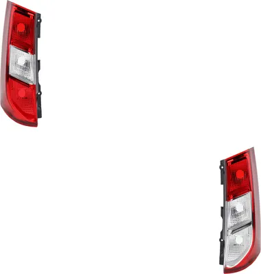 Image de Johns, Feu arrière Feu arrière compatible Dacia Dokker 11/2012- Set Gauche et Droite 265556730R 265551619R 265500284R 265509604R