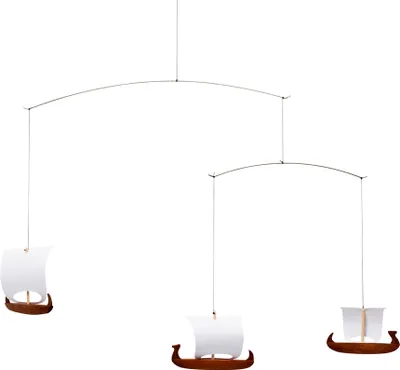 Productafbeelding van Flensted Mobiles - Drie Vikingboten mobiel