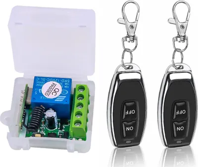 Image de Smart Home 433Mhz DC 12V 1CH Wireless Remote Switch Relay Receiver Transmitter Universal Remote Control Switch Module and RF Transmitter Remote Controls 1527