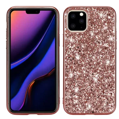 Immagine prodotto di Custodia protettiva per Apple iPhone 11, con glitter e effetto scintillante, colore rosa