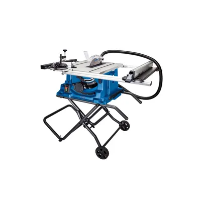 Immagine prodotto di Sega da banco Scheppach HS115 incl. telaio di base | protezione della lama | carrello scorrevole | calibro di taglio trasversale | guida di taglio 83mm | altezza di taglio 255mm | 2000W