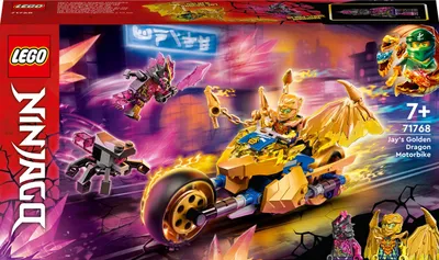 Immagine prodotto di LEGO 71768 LEGO Ninjago 71768 Jays Golddrachen-Motorrad FWN
