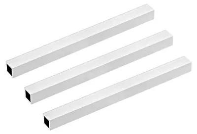 Alu-Vierkantrohr 15x15x1,5 mm, 3 Stück, 200 mm lang