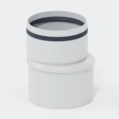 Produktbild von POLOPLAST Übergangsrohr, DN125/110, POLO-KAL 3S, PP-MD, Ø125/110mm, weiß, 1 Stk.
