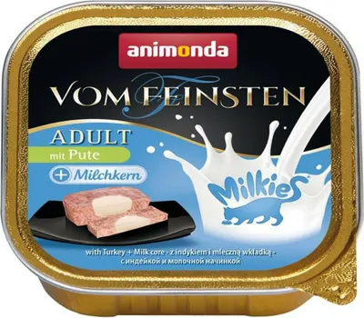 Produktbild von ANIMONDA Vom Feinsten Adult Milkies mit Truthahn und Milchfüllung - Nassfutter für Katzen - 100g