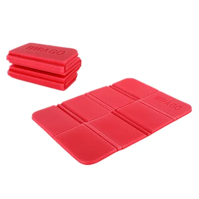 Imagen del producto de Cojines para sentarse en camping, cómodos y portátiles, perfectos para actividades al aire libre, color rojo