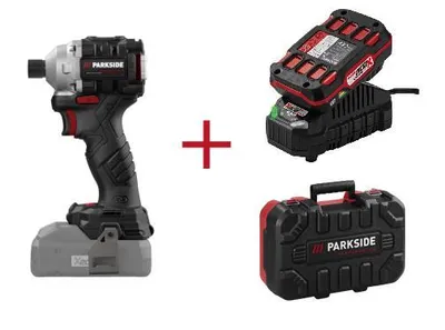 Produktbild von Parkside PERFORMANCE 20 V Akku-Drehschlagschrauber Set » PDSSAP 20-Li D3«, mit Akku, Ladegerät und Koffer