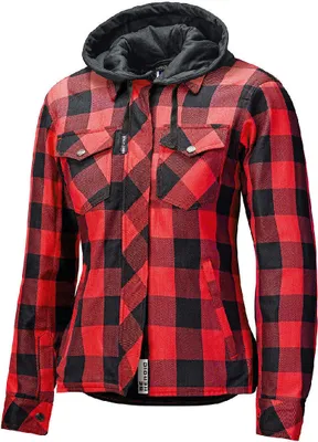 Produktbild von Held Lumberjack II Damen Motorrad Textiljacke, schwarz/rot, M