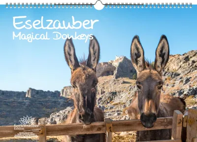 Produktbild von Eselzauber Immerwährender Kalender DIN A3 Esel - Seelenzauber