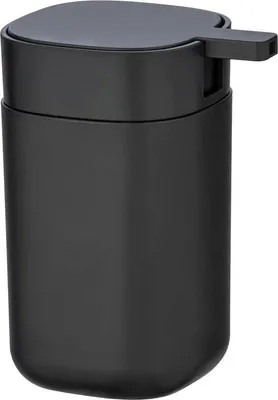Immagine prodotto di Accessorio da bagno, senza BPA, 350 ml, 9,8 x 13 x 7,8 cm, accessorio da bagno nero opaco per bagni moderni e bagni degli ospiti