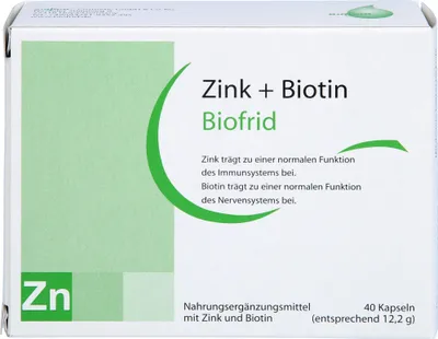 Produktbild von Zink+Biotin Kapseln 40 St