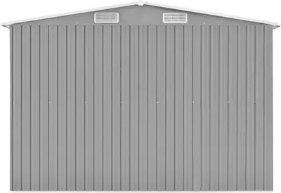 Produktbild von "im Sonderangebot"Gerätehaus Moderner design - Geräteschuppen - Garagenzelt 257x489x181 cm Metall Grau DEMöbel 3716062