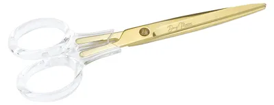 Schere 17 cm, goldfarben, Acrylgriff, Edelstahl, multifunktional