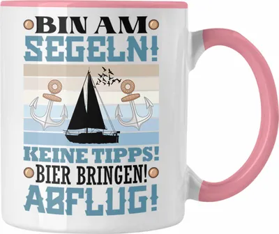 Produktbild von Trendation - Segler Tasse Geschenk Männer (Rosa)
