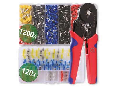 Obrázek produktu pro Quadrios 22T008 22T008 Crimper set Ferrules 0.25 up to 10 mm² Incl. ferrule set