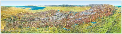 Produktbild von MARCO POLO Das Große Alpen Panorama Sommer, plano in Hülse