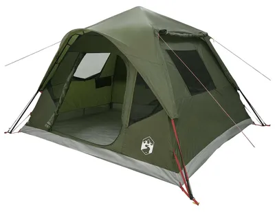 Image de Tente vidaXL Sofort, vert olive, 305 x 275 x 190 cm, polyester et acier