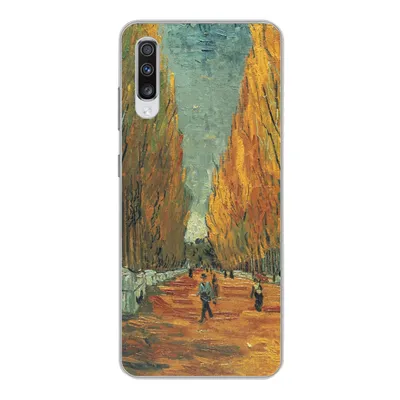 Produktbild von MuchoWow® Handyhülle Schutzhülle Hülle für Samsung Galaxy A70 Elysische Felder - Vincent van Gogh Silikon Softcase Handy Hülle - Schutzhaube