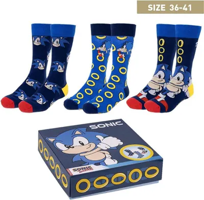 Immagine prodotto di Calzini Sonic the Hedgehog confezione da 3 Sonic 35-41