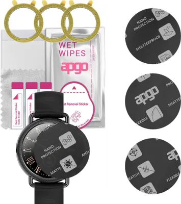 Produktbild von apgo 3 Stück Schutzglas, Matt, kompatibel mit Rubicon RNBE74 Smartwatch, Hybrid 8H, Ersatz für Hartglas, Displayschutzglas, Bildschirmschutz, Displayschutz, kratzfest