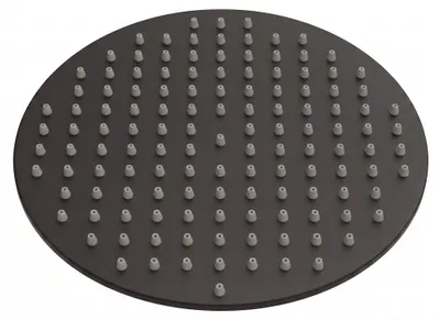 Immagine prodotto di Badplaats Soffione Doccia Tondo 20 x 20 cm - Nero Opaco - Soffione in Ottone