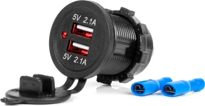 Obrázek produktu pro Nabíječka AMiO 2xUSB 12/24V MOD-04