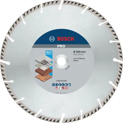 Immagine prodotto di Bosch PRO MultiMat Diamond TS, 300x22,23 mm