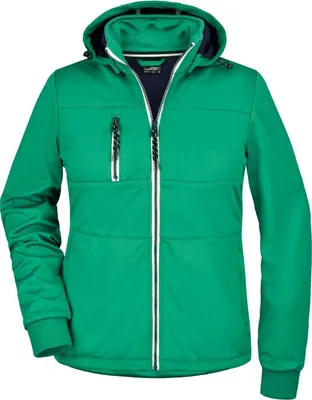 Produktbild von Junge Softshell Jacke mit modischen Details irish-green/navy/white, Gr. L