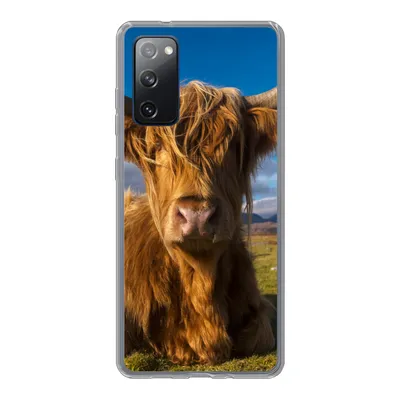 Produktbild von MuchoWow® Handyhülle Schutzhülle Hülle für Samsung Galaxy S20 FE Schottische Highlander - Tiere - Gras Silikon Softcase Handy Hülle - Abdeckung