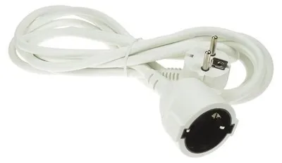 Image de Câble d'extension - 10 M - Blanc - 3G1.5 - Schuko
