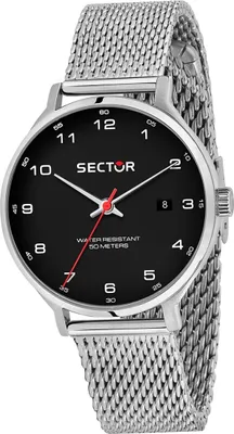 Produktbild von Sector Edelstahl Herren Uhr Analog Casual Armbanduhr silber D2USE53522008
