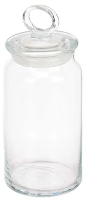 Produktbild von Bonbonglas/stockpot mit luftdichtem Zierdeckel - Lebensmittel - Glas - 1130 ml - D10 x H23 cm