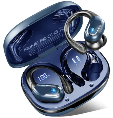 Zdjęcie produktu dla Słuchawki bezprzewodowe Bluetooth, 75 godzin pracy na baterii, słuchawki sportowe