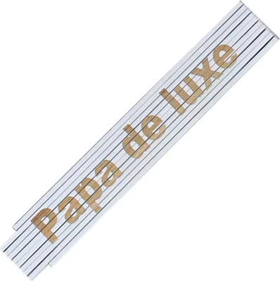 Produktbild von Zollstock Meterstab Papa de luxe,Weiß