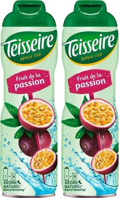 Produktbild von Teisseire Getränke-Sirup Passionsfrucht 600ml - Intensiver Geschmack (2er Pack)