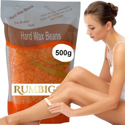 Zdjęcie produktu dla RUMBIGO Wosk Twardy w Granulkach  500g – Odkryj Jedwabiście Gładką Skórę bez Wyrzeczeń! Profesjonalna Depilacja Bezpaskowa