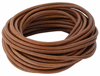 Produktbild von Leder Schnur Hellbraun Ø4 mm x 5 m Leder