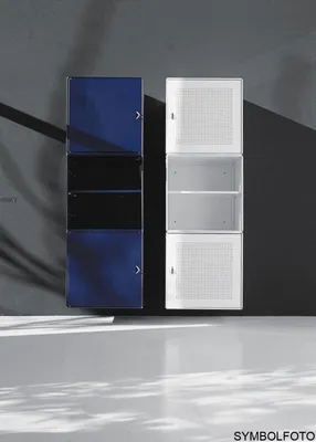 Gelochte Tür lackiertem Stahl versch. Farben — für Base/Base X QBO Würfel von Graepel High Tech — Verfügbar in: Rot, Schwarz, Weiß, Grün, Blau, Gelb, Orange, Silber oder Fuchsia