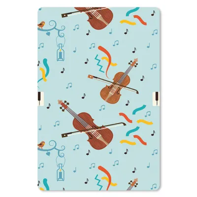 Produktbild von MuchoWow® Mauspad Mousepad Musik - Cello - Noten 40x60 cm - Mousepads - Maus Mat - Pad - Mausunterlage - Schreibtisch Accesoire
