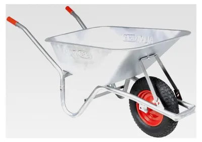 Produktbild von Schubkarre 90 L 150 kg aus verzinktem Stahl und Kunststoff