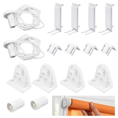 Klemmfix Rolladenhalter Set 2er-Pack, 17 mm, weiß, Ersatzteile