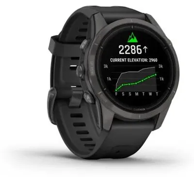 Immagine prodotto di Garmin epix™ Pro (2ª generazione), edizione Sapphire, 51 mm,
Titanio grigio carbonio DLC con cinturino nero