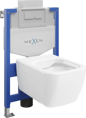 Zdjęcie produktu dla Mexen zestaw podtynkowy WC stelaż Fenix XS-U z miską WC Margo, biały - 6853342XX00