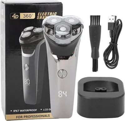 Image de Rasoir électrique USB, étanche, avec 3 têtes, pour les barbes