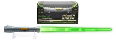 Produktbild von Goliath POWER SABER Grün - Laserschwert für Kinder ab 6 Jahren, Automatisch ausziehbar und einziehbar, Realistisches Laserspielzeug, Intergalaktischer Kampf, 30cm/ ausgezogen 90cm, Offene Box