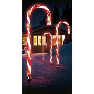 Obrázok produktu pre LED svetelná reťaz Cukríkové paličky 4 ks