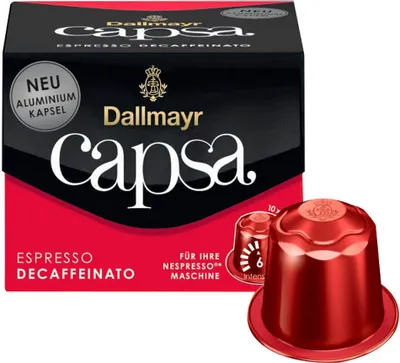 Produktbild von Dallmayr Capsa Espresso Decaffeinato | 10 Nespresso® komp. Kapseln