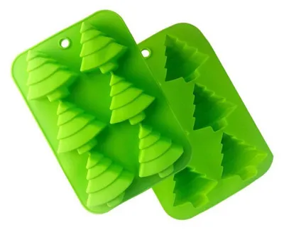 Image de Moules en silicone, lot de 2, antiadhésifs, pour gâteaux, muffins et pain, dimensions : 25,6 x 17,3 x 3,5 cm