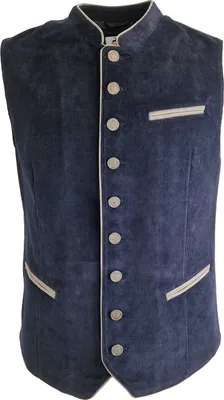Produktbild von MADDOX Cord Trachten Weste "Dieter" | Navy Größe: 62